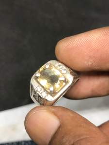yellow sapphire original silver