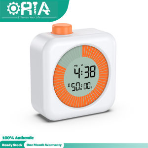 ORIA Digital Visual Timer 60-Minute Countdown Timer for Kids and Adults Time Management Tool with Timer Hour Clock Alarm Three Function for Home Kitchen School Classroom Office
