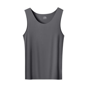 CarbinKoneer | CarbinKoneer Mens Modal Vest Thin Sleeveless Underwear Barrier-Free Base Shirt Seamless Innerwear Simple Style Online Sales