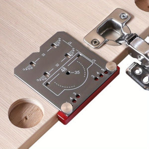 35mm Woodworking Punch Tool :Hinge Locator & Limit Frame for QuickPrecise DrillingEssential for Cabinet & Door Hinge Mounting