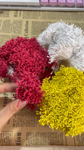 1 bó nhị nhụy hoa dùng làm hoa kẽm nhung hoa giả hoa handmade làm hoa giấy làm hoa voan phụ liệu handmade trang trí nhà cửa quà tặng handmade