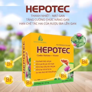 HEPOTEC Viên uống hỗ trợ giải độc Gan tăng cường chức năng gan hộp 100 viên