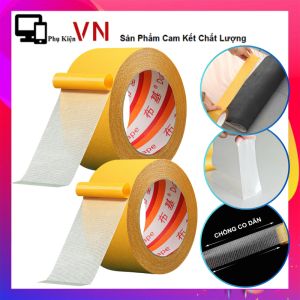 Băng Keo 2 Mặt Băng Dính Bằng Keo Lưới Sợi Thủy Tinh Siêu Dính Không Để lại Vết Keo Chống Thấm Nước Dùng Trong Nhà - Băng Keo Hai Mặt Keo Nano