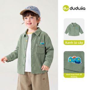 DUDUJIA | Áo Sơ Mi Cho Bé Trai Cotton Có Đính