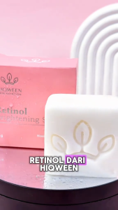 COD - HIQWEEN Sabun Retinol Brightening Soap Face Facial Wash Sabun Cuci Muka Badan Penghilang Flek Hitam Melasma Membersihkan Mencerahkan Wajah