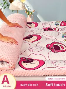 Foldable Soft Tatami Mattress 1.2m Single Child Cotton Fabric Bedding Bean Bag Mat Foldable Sleeping Pad Comfortable Mattress