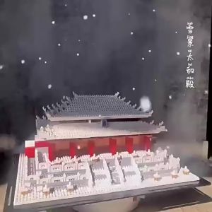 MEKANSM Chinese Architecture Nano Balok Garden Cina Building Micro Partikel Blok Bangunan Building Block Bricks RumahBuilding Block