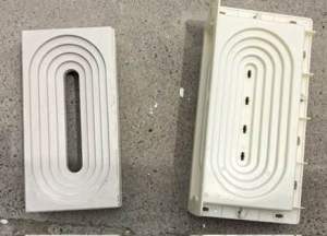 Oval shaped 2026 new design double sided re usable mold high end louver breeze block size 40*20*10