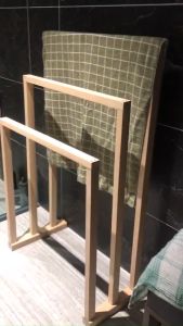 LeeARoom - Kệ Gỗ Treo Khăn Nhà Tắm Cao Cấp (Gỗ Tần Bì)