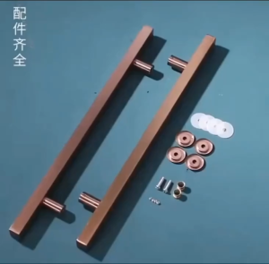 【READY STOCK】Stainless Steel Tubular Glass Handle/Moving Doors Fittings/Wooden Frame Door Handles/No Fingerprint Handles