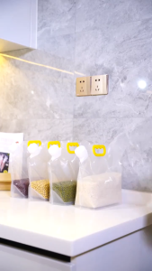 Rice Packaging Bag/Grains Sealed Bag/Moisture-Proof Insect-Proof Transparent/Portable Food-Grade Storage Bag/五谷杂粮收纳袋/Pan