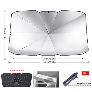 【มาถึงภายใน 2 วัน】ร่มบังเเดดหน้ารถ ขนาดใหญ่ ร่มกันแดดในรถ ม่านบังแดด ที่บังแดดในรถยนต์ บังแดดรถยนต์ บังแดด หน้ารถ กันแดด สะท้อนแสงแดด Sun Shade Parasol UV Protection Sun Protection Parasol พับฝาครอบกระจกด้านหน้า