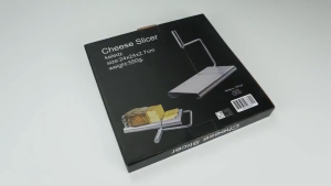 MBMSHEGH Professional Cheese Slicer Stainless Steel Cheese Slicer Easy-Clean Kitchen Gadget for Hard Soft Cheeses
