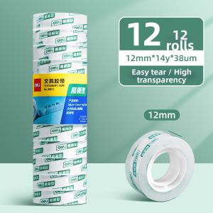deli | Transparent High Adhesion Durable Easy Tear Stationery Tape