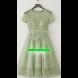 Dres Wanita dewasa remaja Lengan Pendek  Dress Wanita Formal Dress Casual & Pesta Gaun Elegan Wanita Korea Style