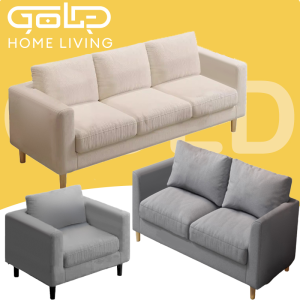 GOLD Luxury Sofa 1 Seater / 2 seater / 3 seater with Coushion Set Kerusi Sofa Living Room Sofa Bed布艺沙发
