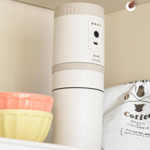 Portable BRUNO Coffee Machine Mini Integrated Travel Carry-On Grind Bean Home Kitchen Appliance American Semi-Automatic