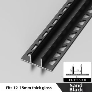 Aluminum Profile U-Shaped And F-Type Slot Embedded Parts