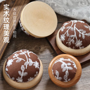 Bộ Dụng Cụ Khâu Chữ Thập DIY Bao Cát Tay Cầm Bằng Gỗ Bao Đựng Kim Bao Đựng Kim Khâu Thủ Công Bao Đựng Kim Khâu