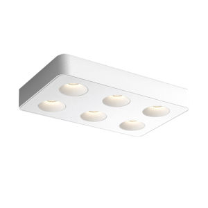 JINGYA | Full Spectrum Thin Surface Mount Spotlight 6-Head Ceiling Canopy