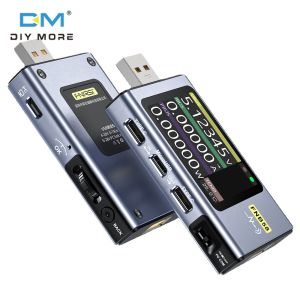 diymore FNB58 multi-function voltage Ammeter USB Type-C fast charging QC/PD decoy cable trigger battery capacity detector cable resistance calculator internal instrument