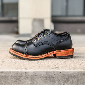 Retro Work Style Low Top Derby Shoes