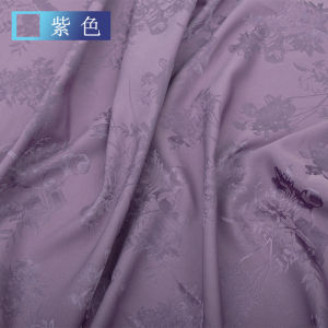 New Chinese Style Satin Fabric Embroidered Silk Feeling Spring Summer Smooth Drapey Simulation Silk Cheongsam Dress Material