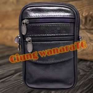 Tas selempang kulit sarung hp kulit jumbo tas hp kulit multifungsi