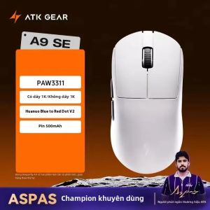 ATK | Chuột Không Dây ATK Dragonfly A9 Series 8K 53g Nhẹ Ba Chế Độ PAW3950 Dành Cho Laptop Game Thủ PC Chuột Chơi Game Tùy Chỉnh 42000 DPI