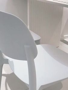 เก้าอี้พลาสติก เก้าอี้มีพนักพิง เก้าอี้พลาสติกแบบหนา รองรับน้ําหนัก 300kg chair