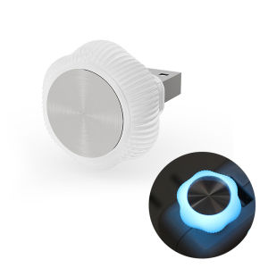 KEVANLY | 2pcs Mini Flower RGB LED Car Ambient Decorative Light USB Atmosphere Light Portable Plug and Play Auto Car Computer Night Light