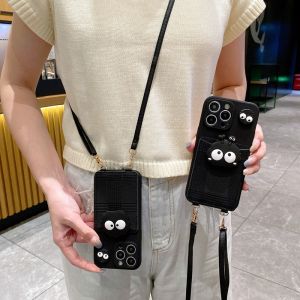 OPPO A17 A18 A38 A78 A79 Reno 8T 8Z 7Z 6Z A16 A95 A15 A15S A5 A9 2020 A94 A74 A54 A53 A93 Wallet Card Slot Strap Cartoon Phone Case