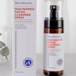 VIBRANT GLAMOUR NIACINAMIDE FACIAL CLEANSER SPRAY 100ml 4X Amino Acid Gentle Cleanser For Sensitive Skin Care