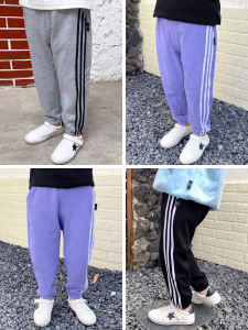 Spring Autumn New Style Casual Sports Pants for Boys Toddler Baby Cotton Fabric mid Waist Elastic Belt No Lining Boys Trousers