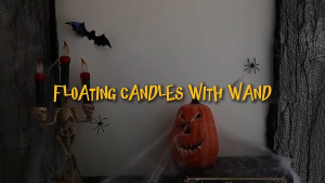Hanging Floating Candles with Wand Remote 6/26PCS Flickering Flameless Battery Operated LED Candlesticks for Halloween Xmas Party Decorations