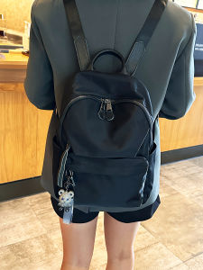 Lightweight Oxford Cloth Double Shoulder Bag for Women 2024 Winter New Fashion Versatile Travel Backpack Ideal for Commuting And Class