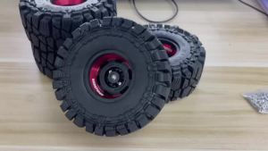 Bộ Lốp Cao Su RC RED SPIDER 4 Chiếc 115x50mm 1.9 Inch Với Bộ Vành Khóa Kim Loại Dành Cho Xe Địa Hình Leo Núi Tỷ Lệ 1/10 TRX4 SCX10 Wraith