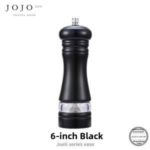 JOJO LIFE | Wooden Transparent Pepper Grinder with PU Lacquer