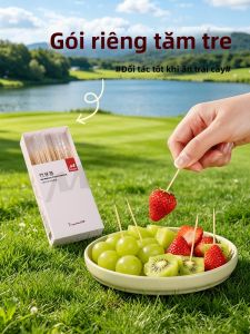 TAFUMAN | Portable Food Grade Bamboo Toothpicks Individually Wrapped
