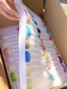 ZRKGEL SANSU 62 Colors Multicolor Nail Gel Set with Reflective Glitters & Jelly Polish Non-Toxic Long Lasting Easy Soak Pigmented Glossy 15ML Bottles High-Quality Nail Care Solution Free Color Chart Gift Box