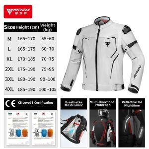 Motowolf | Breathable All-Season Motorcycle Riding Jacket