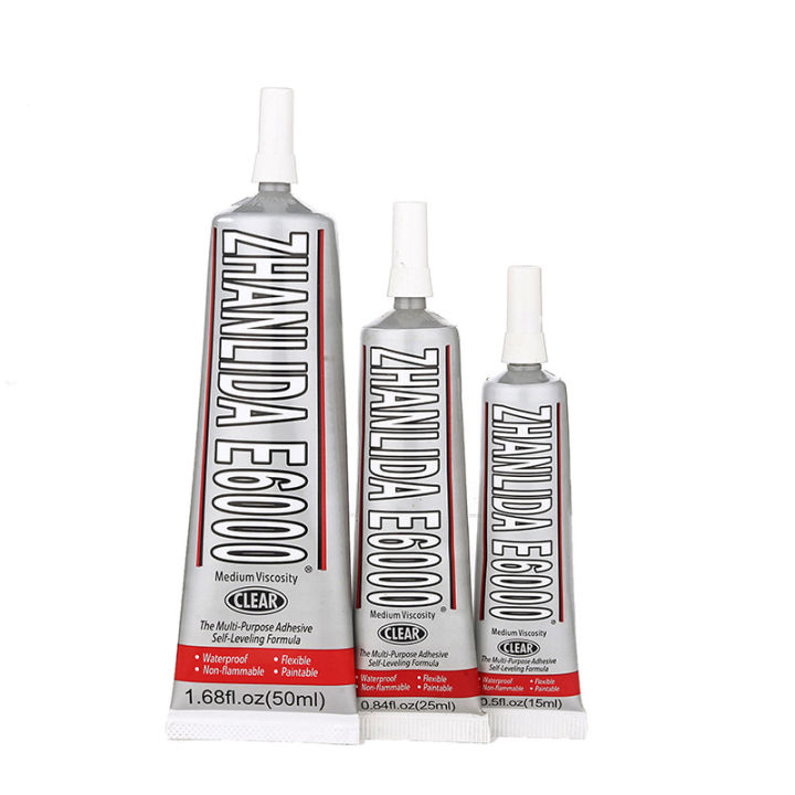 Zhanlida e6000 15ml Transparent Glue Epoxy Adhesive Hotfix for Crystal ...