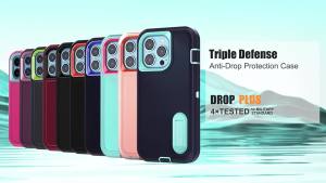 Solid Color Phone Case for iPhone 17 AIR 16 Pro Max 15 14 13 12 11 Pro Max XS 8 7 6PLUS with Stand Shockproof Protective Case