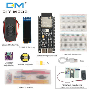 diymore ESP32-S3 N16R8 Development Board Programming Board Xiaozhi Ai Intelligent Voice Machine With 0.91-Inch Oled Combination Kit