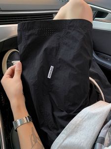 Quần Short Thể Thao Nhanh Khô Lưới Phong Cách Mỹ Cho Nam Mùa Hè Mỏng Quần Bóng Rổ Bãi Biển Rộng Rãi Thường Ngày Quần Short Năm Điểm