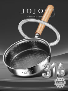 Non-Stick Cast Iron Frying Pan JOJOS L PD.KACHEEG for Home Use Small Oil Fry Pan Modern Simple Style Stainless Steel