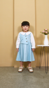 Salwa - Dress anak perempuan elegan umur 3 sampai 12 tahun korean style fashion anak