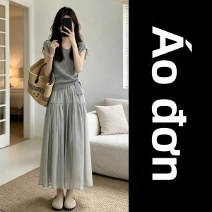 NIUVIES | Đầm Xám Thiết Kế Nhỏ Gọn Đẹp Mắt