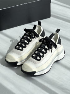 High-Definition Version Import Material! Fashion Raise the Bottom Chanel-Style Panda Color Matching Air Cushion Sports Casual Shoes for Women