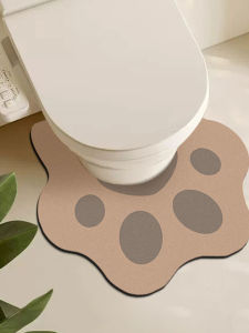 Đệm Chân Hình Chữ U Dễ Thương Bằng Đất Sét Thạch Cao Cho Phòng Tắm Đệm Chống Trượt Chống Thấm Nước Nhanh Khô Đệm Chống Bụi Có Thể Cắt Theo Kích Thước